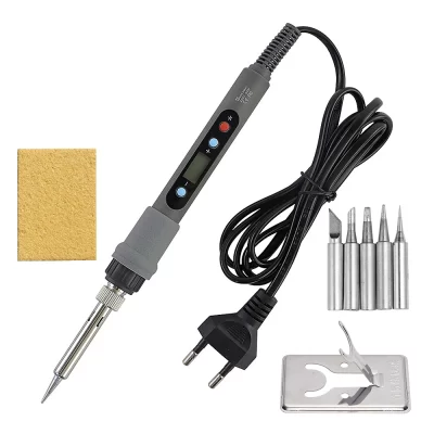 Novo ferro de solda elétrico 60w/80w digital temperatura ajustável desoldering reparação ferramentas de solda