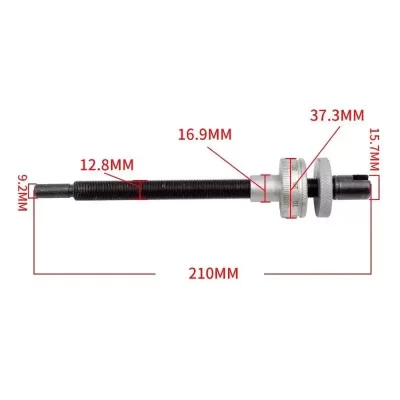 Turret Milling Machine Accessories Head Fine Adjustment Screw B164 Infeed Scale Rod Depth Adjustment Rod Machine Tools
