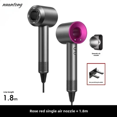 Secador de cabelo profissional 5 em 1, com funcionalidade de ar quente e frio – Ferramenta de estilo leve e termostática para cabelos lisos