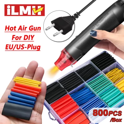 Pistola de ar quente 220/110v, ferramenta diy, ferramenta elétrica de calor, mini soprador de temperatura de solda, artesanato com suporte para assento retrátil