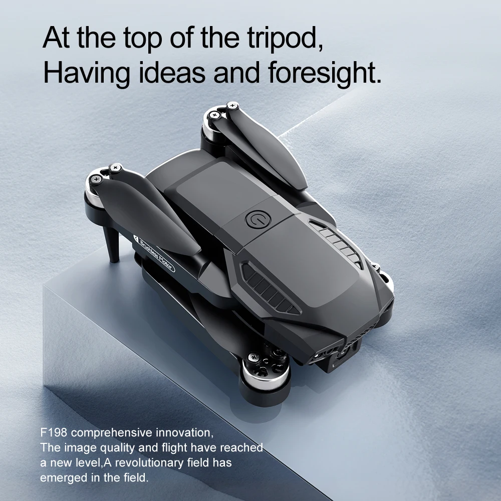 New F198 Drone Professional Dual Camera With 1080P WIFI FPV HD Aerial Photography Wide Angle Brushless RC Foldable Quadcopter - Image 6