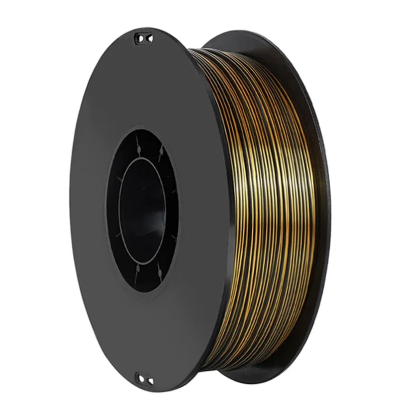 1kg Dual Colour 3D Printing Filament silk PLA BLACK GOLD 1.75MM PLA gold black Silk 2 Colours FOR 3D Printing Material 250g 500g - Image 5
