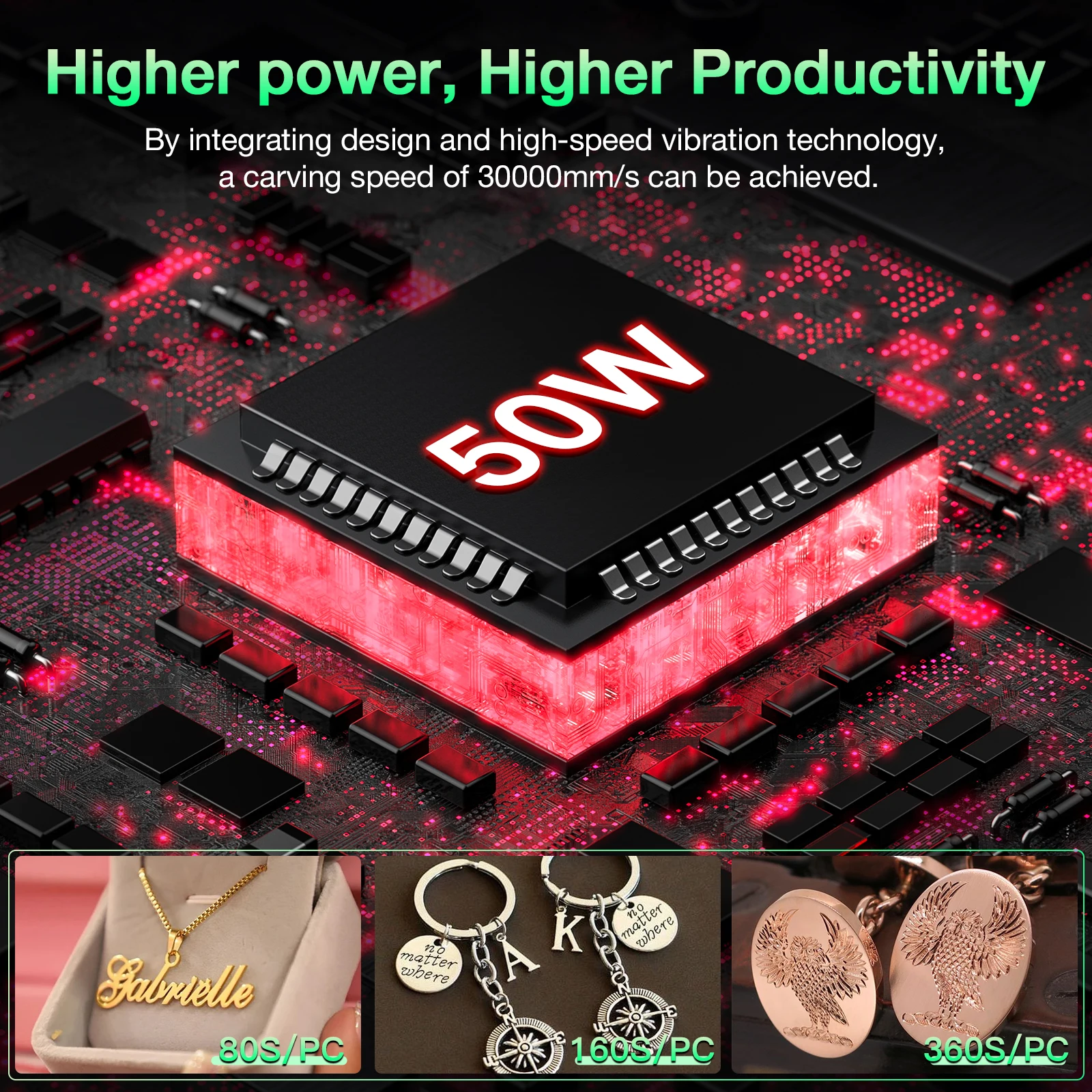 Daja s4 50w máquina de marcação a laser de fibra metal placa de identificação gravador para jóias aço inoxidável portátil gravura industrialdesktop - Image 2