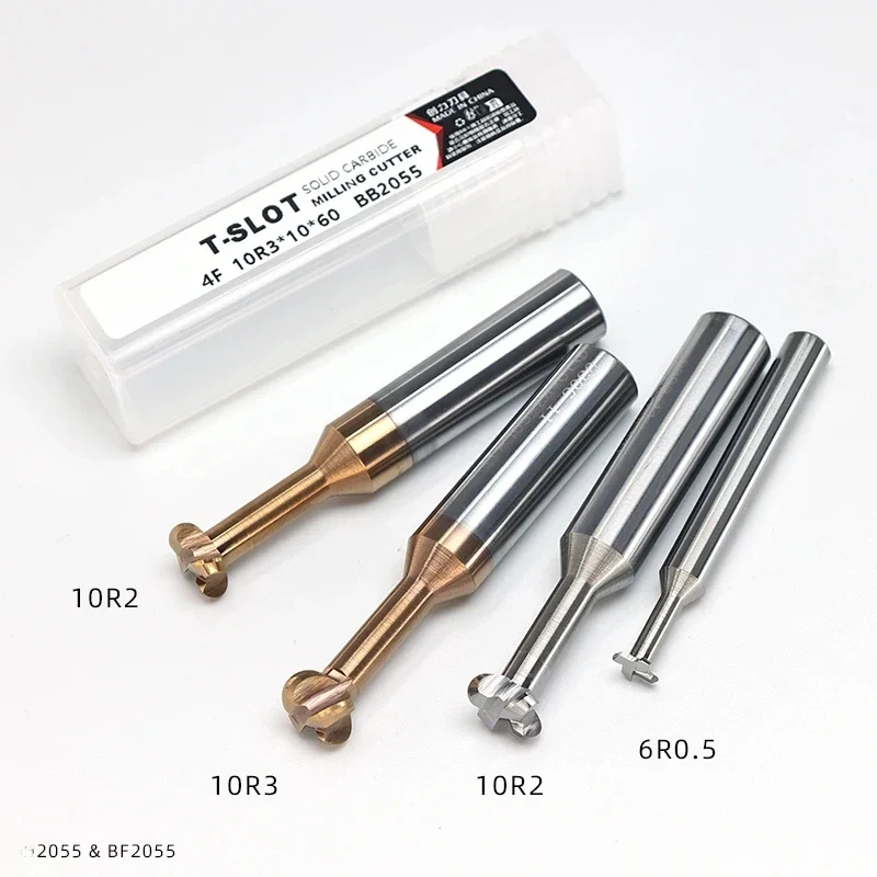 SLUGB Radius Corner T Slot End Mill CNC Carbide Cutter Concave Arc Machining Steel Aluminum Tool 6mm R0.5 R1 R1.5 - Image 4