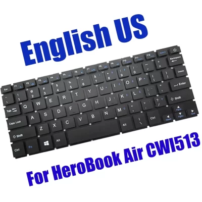 Teclado de laptop para chuwi para herobook air 11.6 cwi513 inglês eua preto sem substituição retroiluminada novo