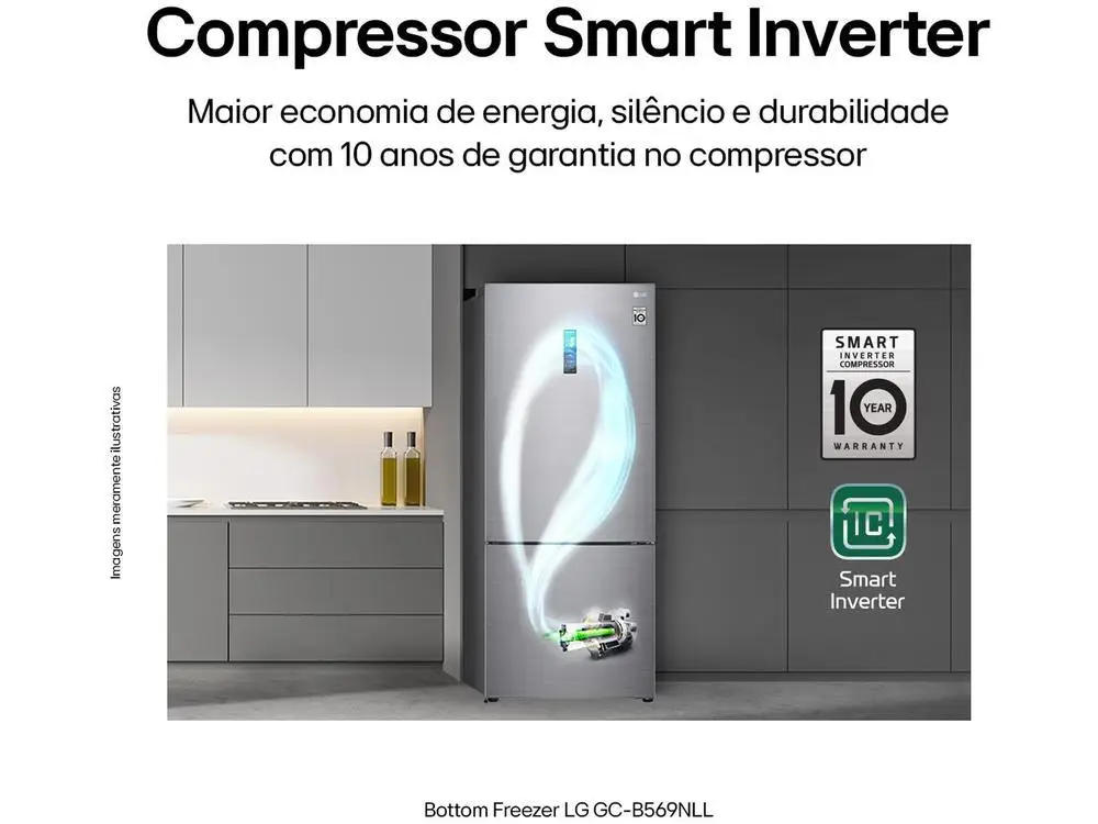LG Frost Free Smart Inverse Refrigerator/Cooler-110V - Image 4