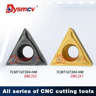 Tcmt090204 tcmt110204 tcmt16t308 tcmt090208 hm dcb251 dcb252 cnc lâmina de torneamento de alta qualidade inserções de corte de torno cortador de torneamento