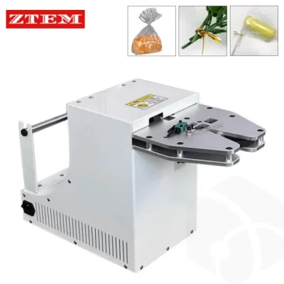 Automatic Gold Wire Tying Machine Bread Lollipop Bag Strapper Fruit Packaging Taping Sealing Machine 2-15mm Wire Binding Machine