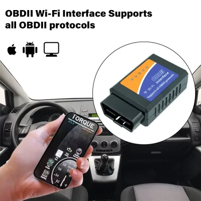 Portátil elm327 v2.1 obd2 scanner bluetooth ferramenta de diagnóstico do carro para android/ios leitor código detector falhas automotivas