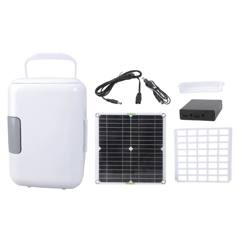 Convenient Solar Powered Car Refrigerator Efficient Fridge for On the Go Chill