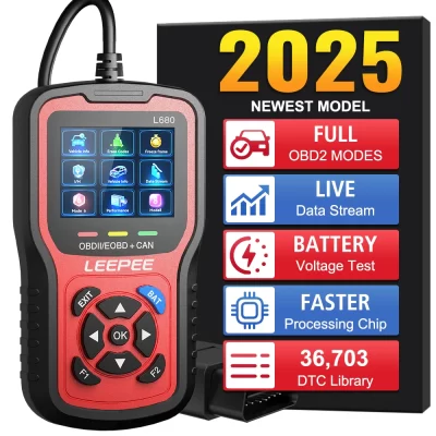 Ferramentas de diagnóstico do carro verificar sistema motor l680 nuvem impressão carro obd2 leitor código universal obd ii eobd scanner bateria tester