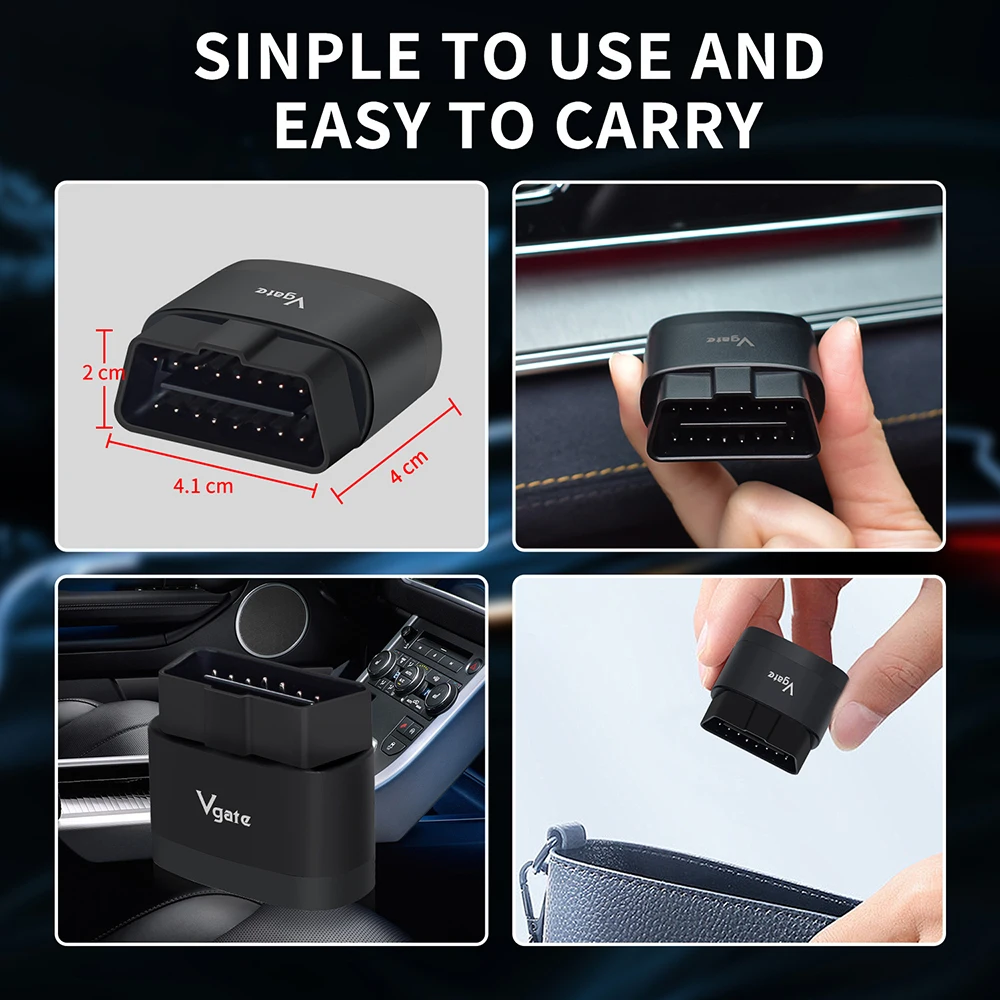 Vgate iCar Pro 2S OBD2 Ferramenta de diagnóstico ELM327 Bluetooth 5.2 Scanner automático Suporte Android/IOS V2.3 Scanner automático - Image 5