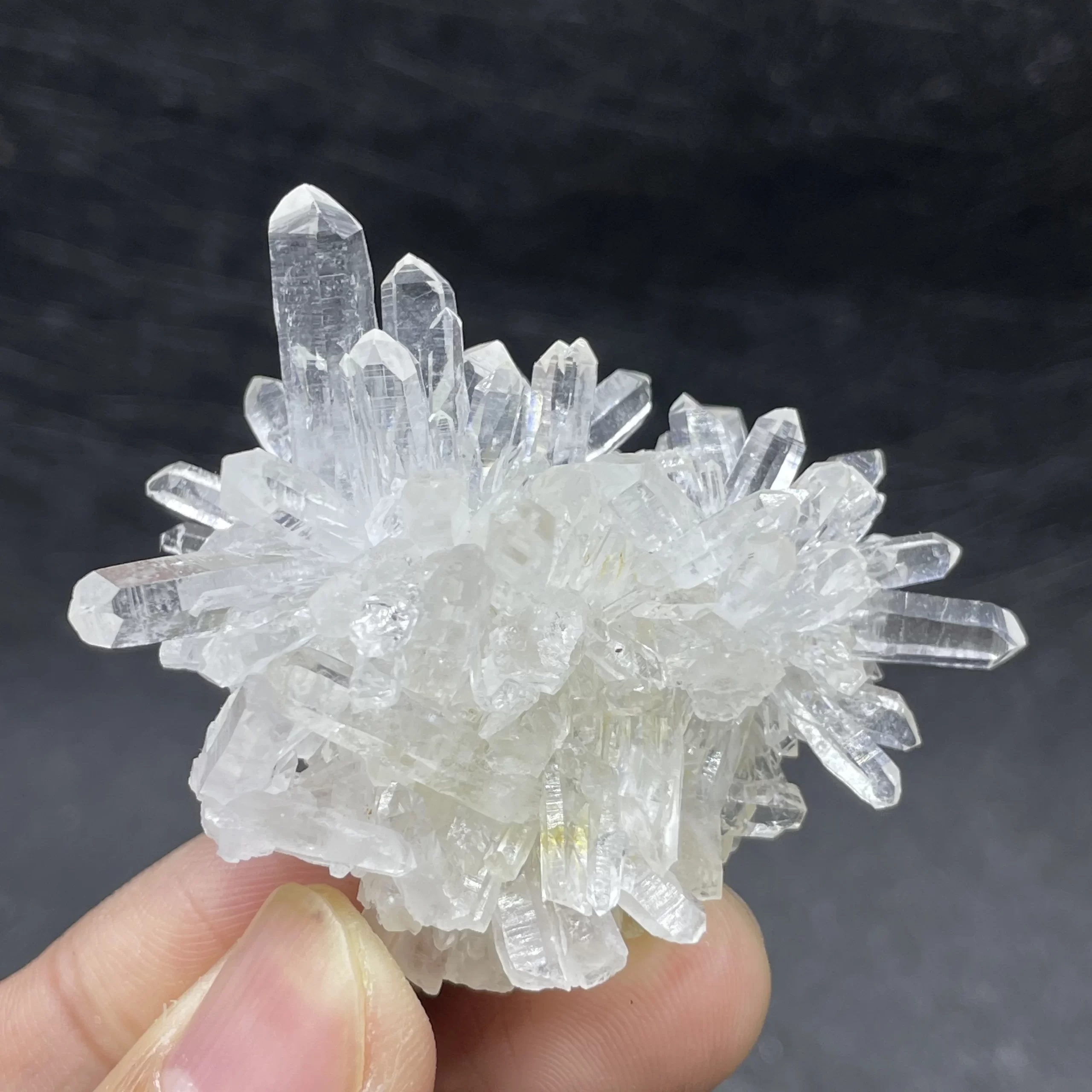 38g natural claro minério de quartzo mineral espécime cristal branco cluster decoração pedra cura decoração para casa