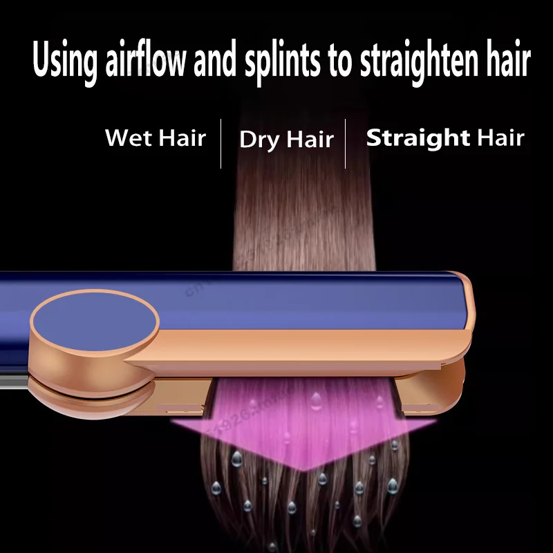 Ferramenta de estilo profissional alisador de cabelo & secador de cabelo aquecedor de cabelo ferro plano íon negativo ferro doméstico secador de cabelo airstrait - Image 2