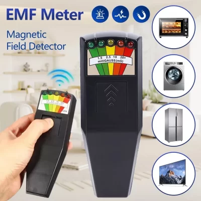 Testador de radiação eletromagnética portátil digital lcd campo magnético elétrico medidor emf dosímetro detector instrumento elétrico