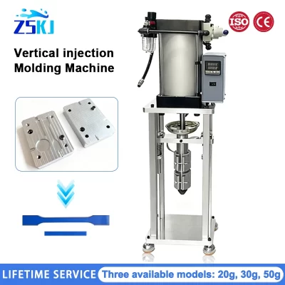 20g/30g/50g Injection Molding Machine Vertical Injection Machine Polymer Plastic PP ABS PET Pneumatic Injection Moulding Machine