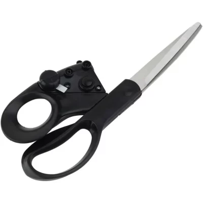 Tesoura guidata a laser de costura profissional adequada para corte e corte direto de embalagens de artesanato doméstico 1/2 peças