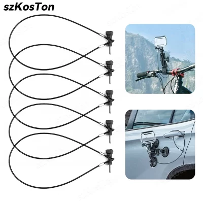 Anti-lost Wire Rope Safety Rope For GoPro 13 12 11 10 9 8 SJCAM AKASO Insta360 X5 X4 X3 DJI Osmo Action 6 5 4 Pocket 3 Accessory