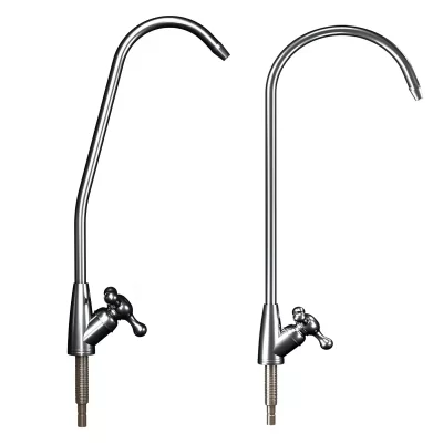 Purificador direto para beber torneira de água da cozinha cromada 1/4 Polegada conectar mangueira filtros de osmose reversa peças