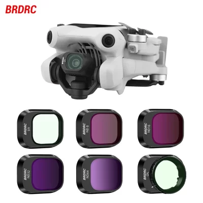 BRDRC Lens Filters for DJI Mini 4 Pro UV CPL ND8/ND16/ND32 ND64 Neutral Density/ND PL Filter Set Drone Photography Accessory