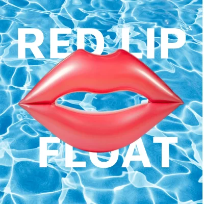 1pc Giant Red Lips Pool Float-Inflatable Water Toy , Valentine Swimming Lounger Ideal for Summer Beach,Pool Party & Water Sport