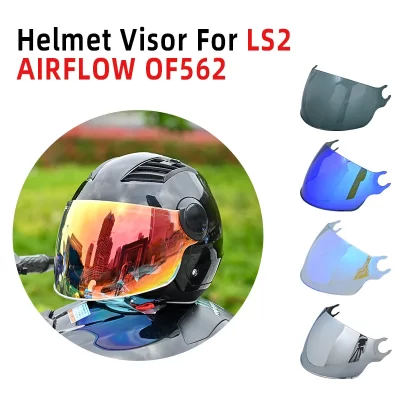 Viseira de capacete para ls2 airflow ls2 de 562, viseira de proteção contra vento, peças de reposição, acessórios para moto visera