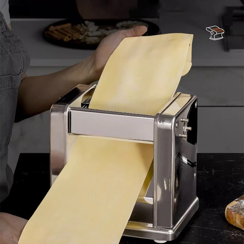 MD150-II Electric Noodle Machine Noodle Press Machine Commercial Household Pasta Maker Stainless Steel Dumpling Skin Machine - Image 2