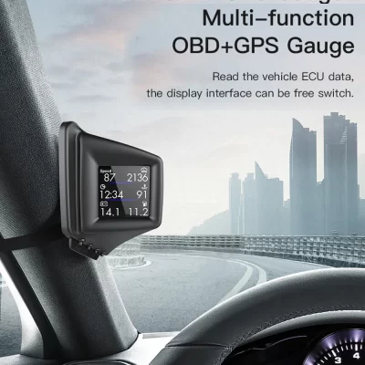 New A401 HUD OBD2+GPS On-board Computer Head Up Display Car Tachometer Turbo Oil Pressure RPM Water Temp Speedometer