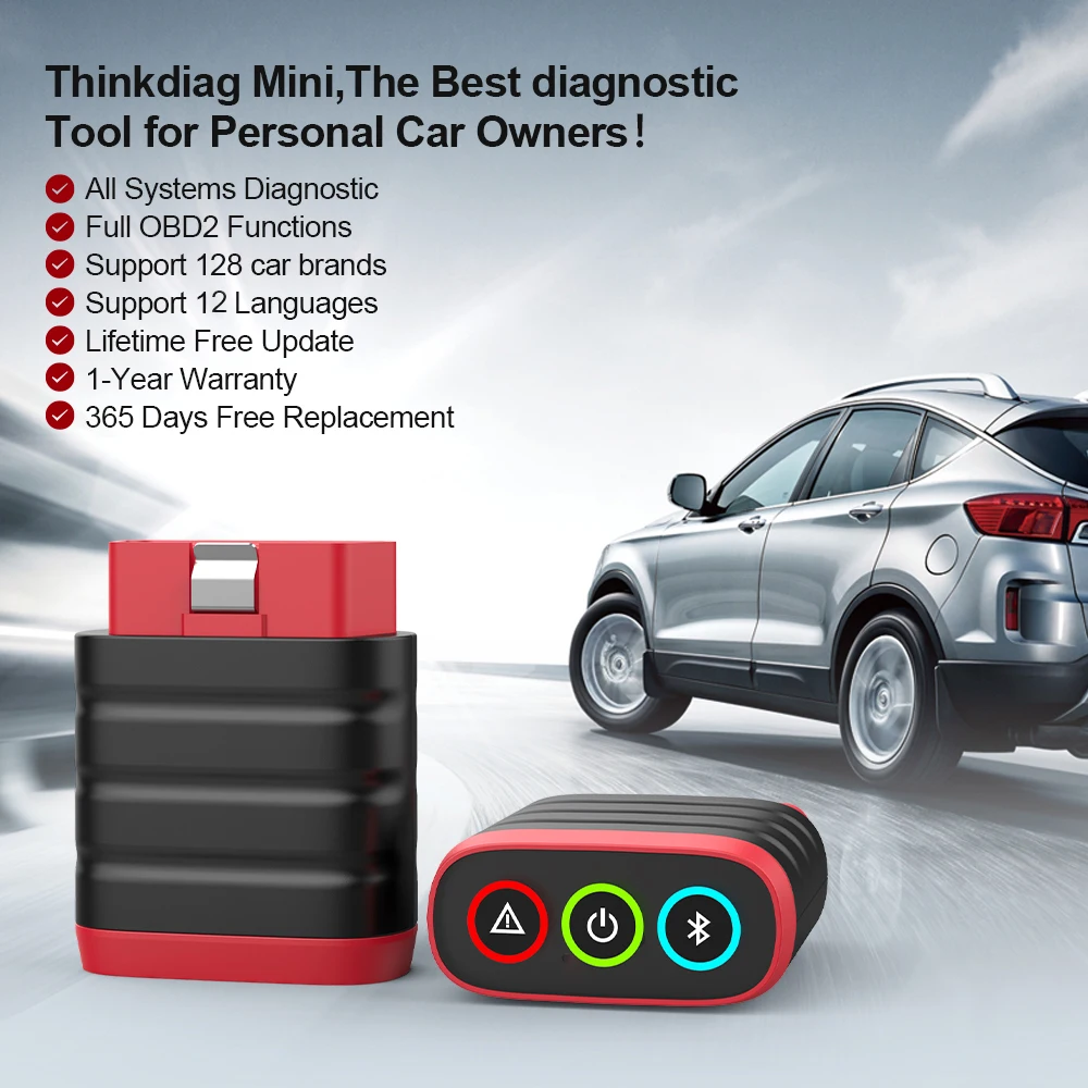 Thinkcar thinkdiag mini auto obd2 scanner sistemas completos diagnóstico todos os carros vitalício livre ferramentas de verificação de diagnóstico automotivo - Image 2