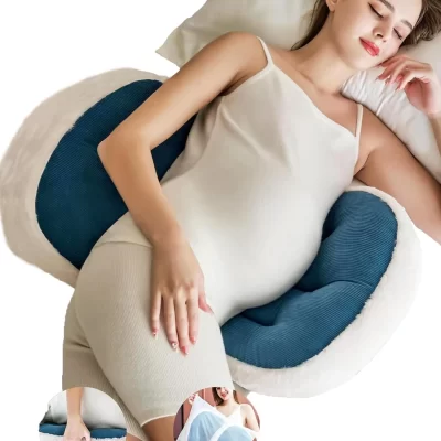 Travesseiro ergonômico para gravidez, para travessas laterais, suporte para gravidez, proteção de cintura, alívio da pressão abdominal e traseira