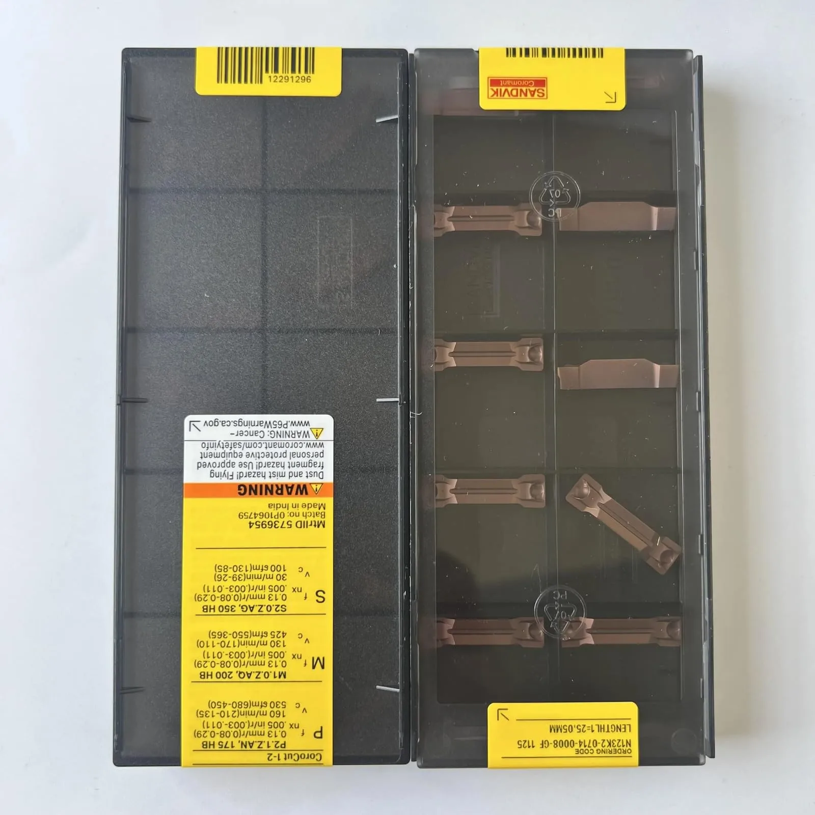Original SANDVIK / N123K2-0714-0008-GF 1125 / lâmina de liga dura 10 unidades - Image 3