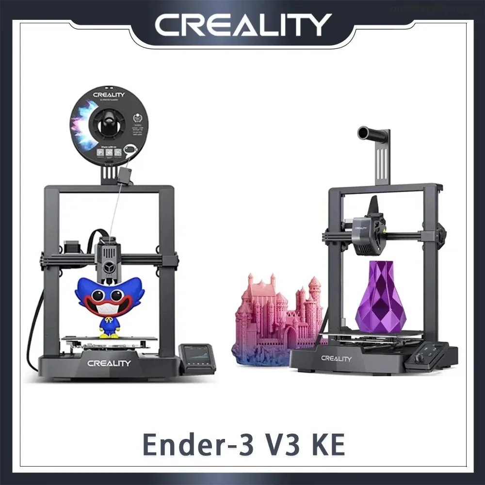 Creality Ender-3 V3 KE Impressora 3D 500 mm/s Impressão de alta velocidade Hotend de alta temperatura Nivelamento automático Máquina de impressão 3D FDM