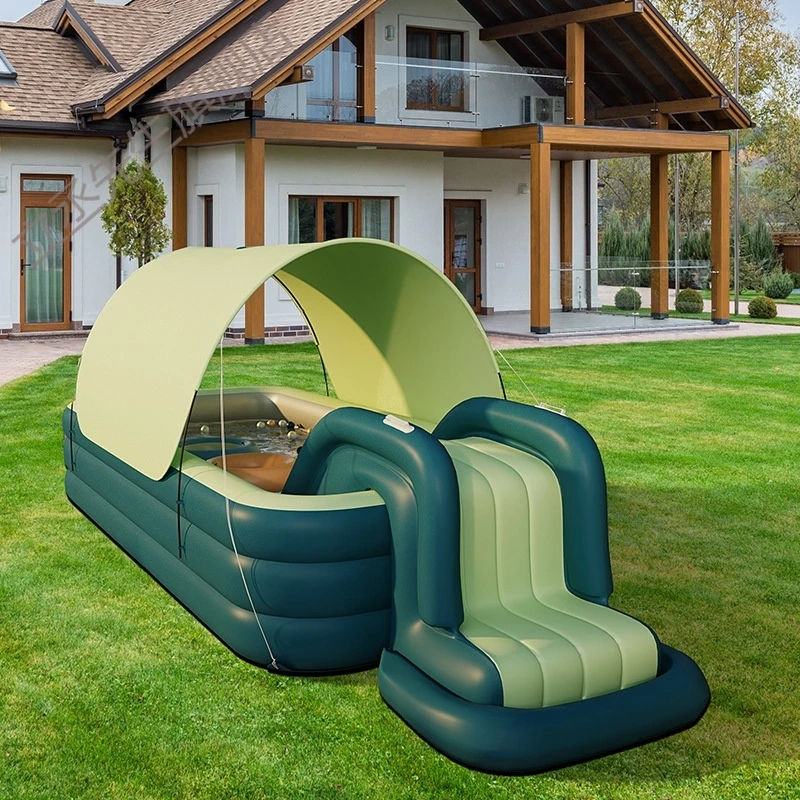 2/3M Large Swimming Pool Family Outdoor Party Pools Children's Inflatable Swimming Pool Sun Shade Folding Pool for Kids Baby Toy - Image 2