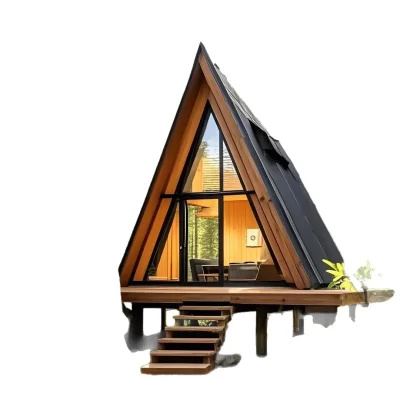 Customized Anti-corrosion Triangular Wooden House, Outdoor Landscape House Assembly, Internet Famous Integrated Homestay