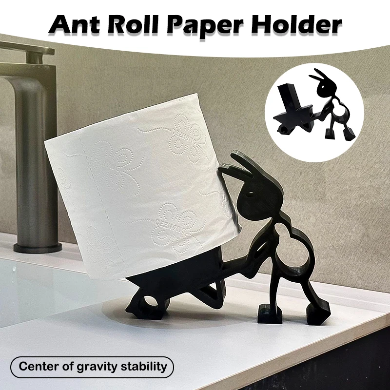 3D Printing Ant Shaped Tissue Holder New Creative Cute And Simple Animal Tissue Hanger Practical Paper Holder Home Decoration
