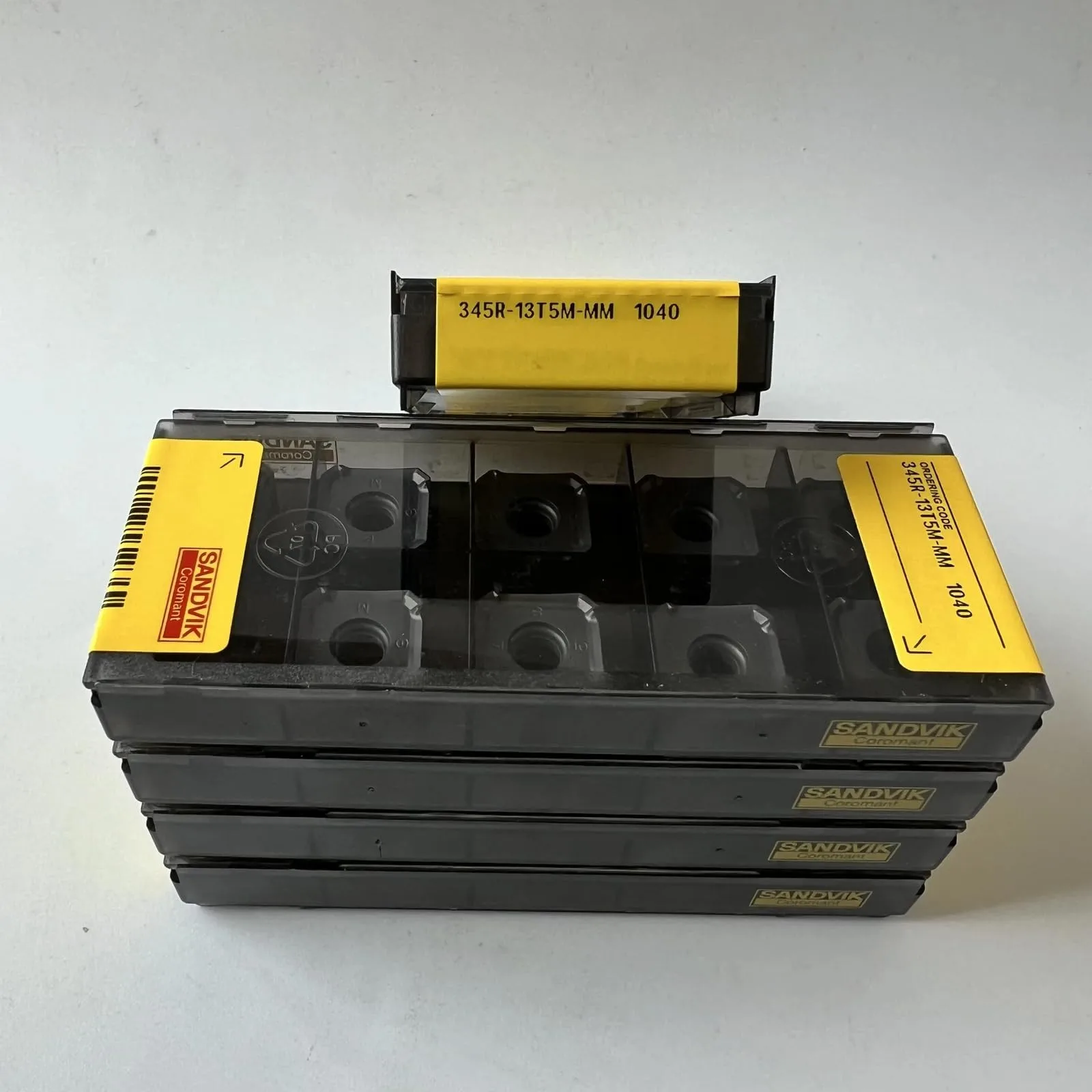 Original SANDVIK / 345R-13T5M-MM 1040 / Lâmina CNC de liga dura 10 unidades