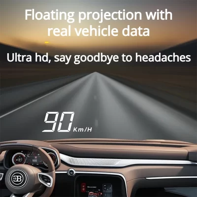 NEW Car HUD Head-Up Displays GPS Speedometer KM/H Digital Windshield Projector Universal Auto Electronics Accessory