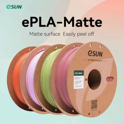 eSUN PLA Matte 3D Printer Filament 1.75mm Dimensional +/- 0.03mm 1KG (2.2 LBS) Spool 3D Printing Material For 3D Printers