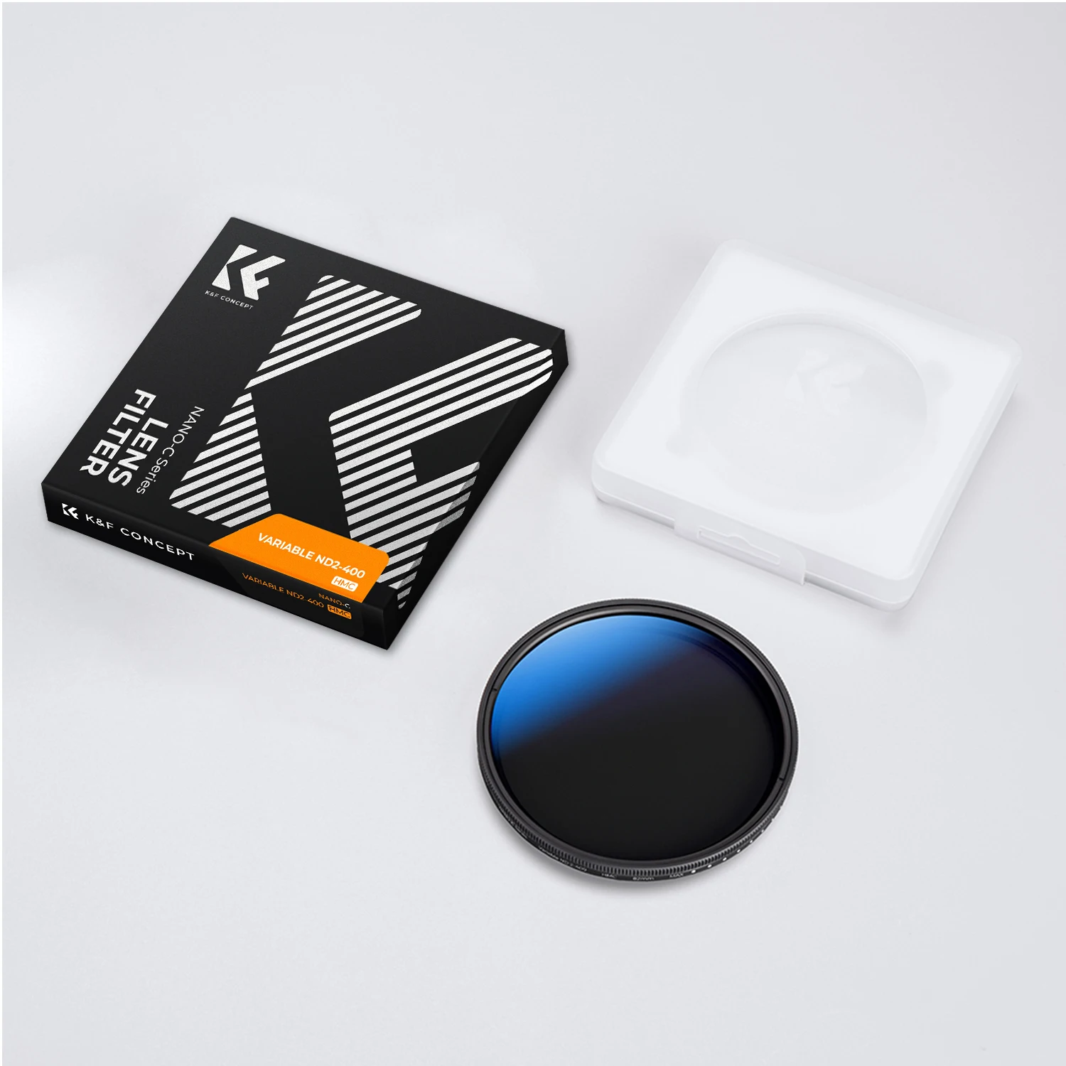 K&F Concept Filtro ND variável 67mm ND2 ND400 Filtro 9 Paradas 77mm 82mm Revestimento azul Série C 49mm 52mm 55mm 58mm 62mm 77mm - Image 6