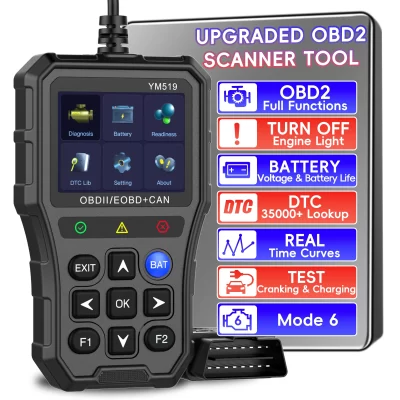 Profissional obd2 scanner ferramenta de diagnóstico verificar luz do motor leitor código veículo scanner código falha para todos os carros pode obdii