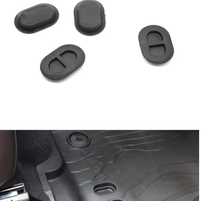 Plugue de drenagem de piso preto, plugue traseiro de borracha pequeno para jeep wrangler jk jl 2014-2023, acessórios externos