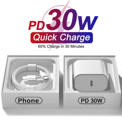 Para apple pd 30w usb tipo c carregador para iphone 15 13 12 11 14 16 pro max plus xr x xs ipad carregador rápido adaptador cabo de carregamento rápido