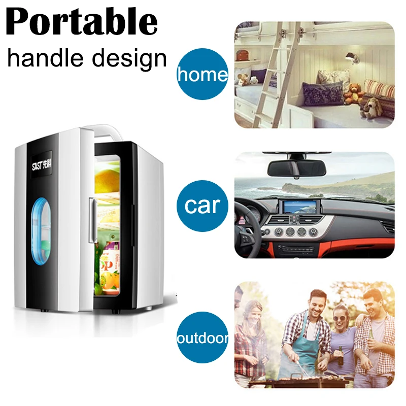 Small 12L mini car refrigerator refrigeration student dormitory cosmetic refrigerator car home dual-use - Image 5