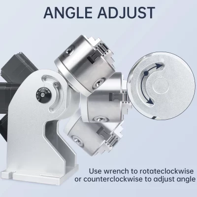 Eixo giratório de anel D80 D60 D50 Eixo de rotação para peça de máquina de gravação de marcação a laser CO2/fibra