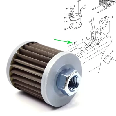 Y0606 Diesel Fuel Tank Inner Filter Forklift Accessories Parts Fuel Filter A22A2-20701 Heavy Duty Wire Mesh Fast Shipping