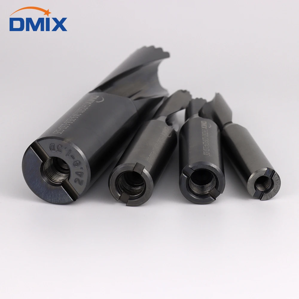Dmix coroa broca de alta velocidade 10-25.8mm 1.5-5d furo violento usinagem indexável resfriamento interno broca de dente de sabre substituto u broca - Image 4
