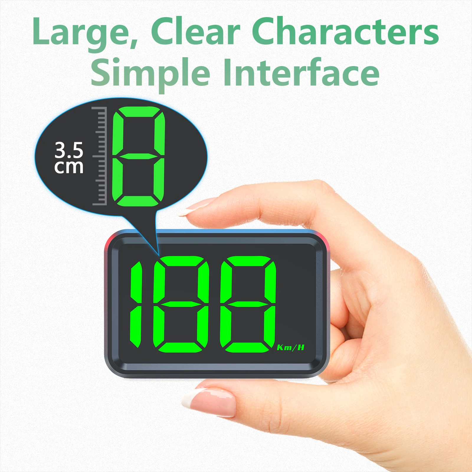 X1 Car HUD Head-up Display GPS Digital Speedometer Universal Big Font for Car Trucks Motorcycle Electronic Accessories - Image 6