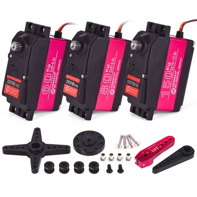Servo RC 1/5 Servo Waterproof High Torque Servo 60Kg 80Kg 150Kg 8.4V Metal Gear Digital Servo For Redcat HPI Baja 5B SS