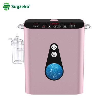 Máquina de inalação de oxihidrógeno Suyzeko 1200ML: dispositivo de terapia de inalador de hidrogênio molecular, concentrador de oxigênio, gerador de água H2