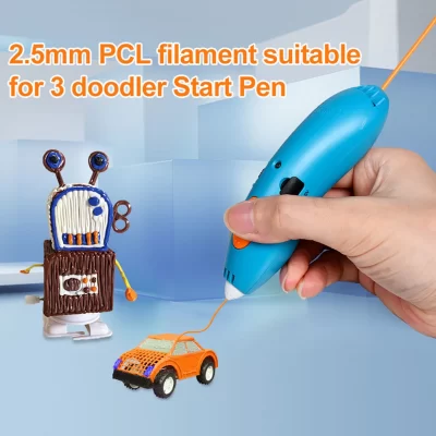 110 PCS Recargas de filamento de caneta 3D compatíveis com 3Doodler Start + Pacotes de recarga de caneta Doodler de impressora 3D de 2,5 mm